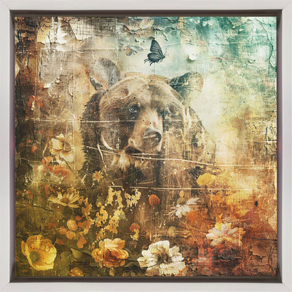 Art mural Animaux floraux Illustration d'art vintage 06