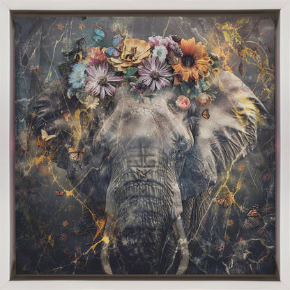 Art mural Éléphant Animal Illustration vintage Art mural 01