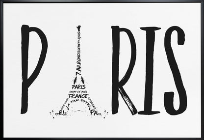 Art mural PARIS Typographie