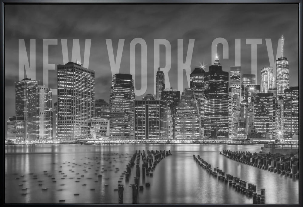 Décoration murale NEW YORK Skyline Monochrome