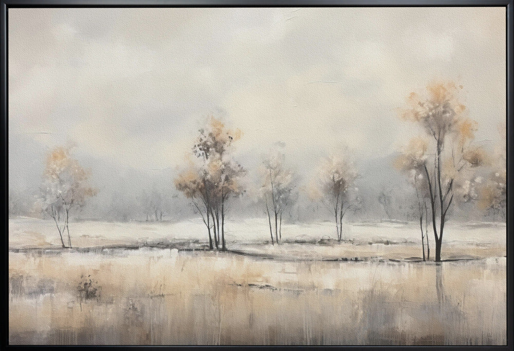 Art mural abstrait horizontal paysage 6