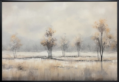 Art mural abstrait horizontal paysage 6