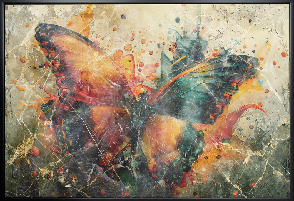 Art mural Papillon Animal Illustration d'art vintage Art mural 04