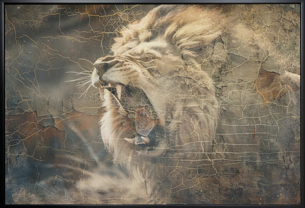 Art mural Lion Animal Art Vintage Illustration Décoration murale 09
