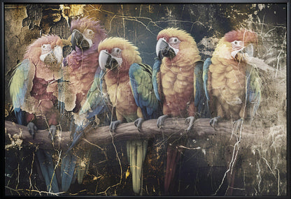 Art mural Perroquet Animal Illustration vintage Décoration murale 10