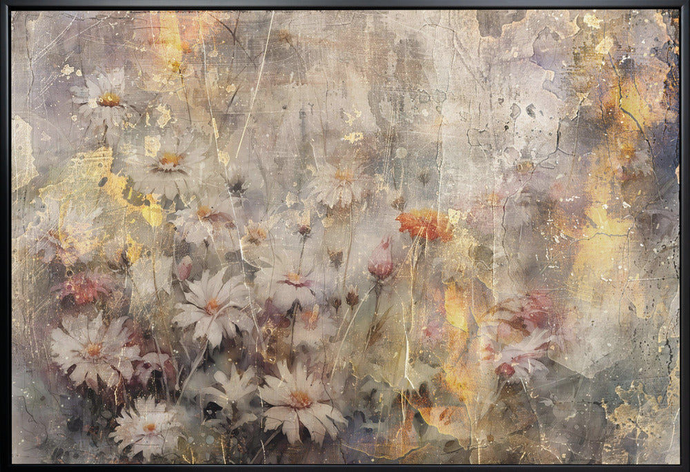 Art mural Fleur Art floral Illustration Décoration murale 010