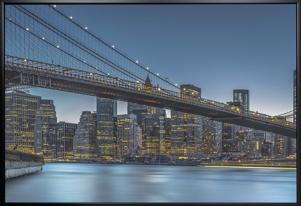 Art mural New York - L'Heure bleue sur Manhattan