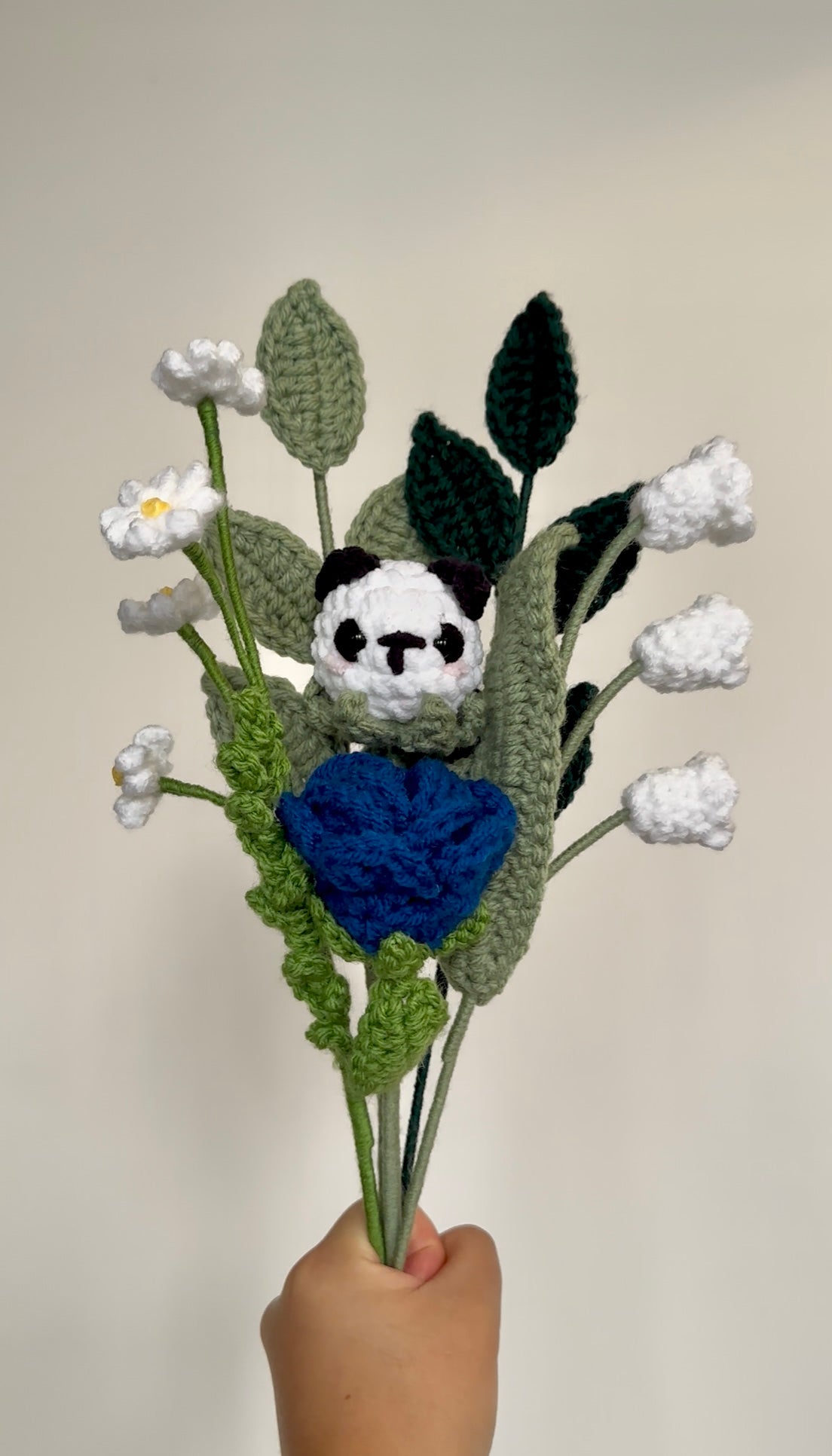 Crochet Rose (Handmade Multi-coloured flowers)