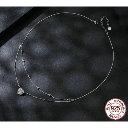 Capture Her Heart With Dazzling Brilliance: 1Ct Moissanite Heart Necklace