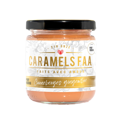 Caramel - Pur Vodka Canneberges gingembre