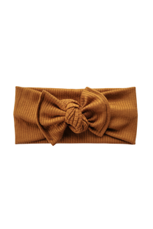 Modal Ribbed Headwrap | Caramel