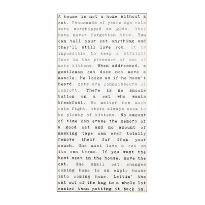 Typewriter Sign - Cat