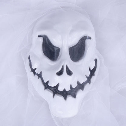 Décoration de crâne suspendu effrayant – Décoration de squelette fantôme d'Halloween pour intérieur et extérieur