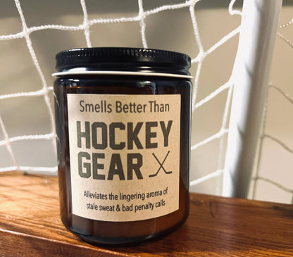 Bougie de Hockey à Mèche en Bois Soja Vanille – Filles Rustiques