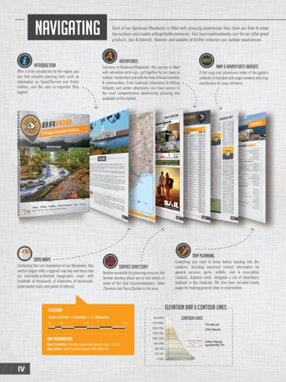 Backroad Mapbooks Cottage Country Ontario - Spiral 6th Edition