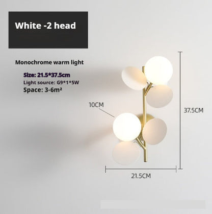 Suspension luminaire scandinave Macaron – Lampe créative en verre pour salle à manger et salon avec éclairage LED G9