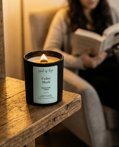 Cedar Musk Candle | Cedarwood + Moss