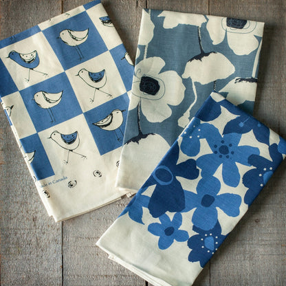 Tea Towel - Check Bird