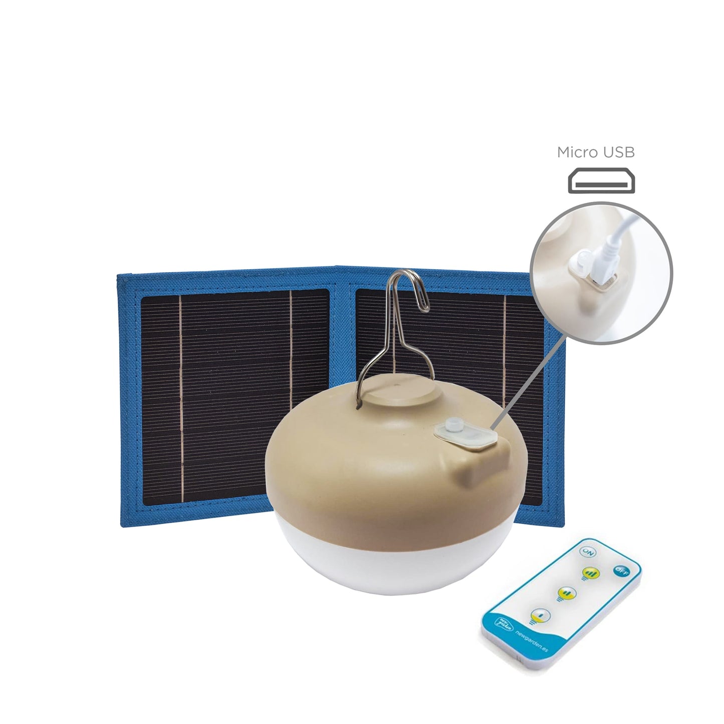 Éclairage d'ambiance Cherry<br> (solaire et rechargeable)