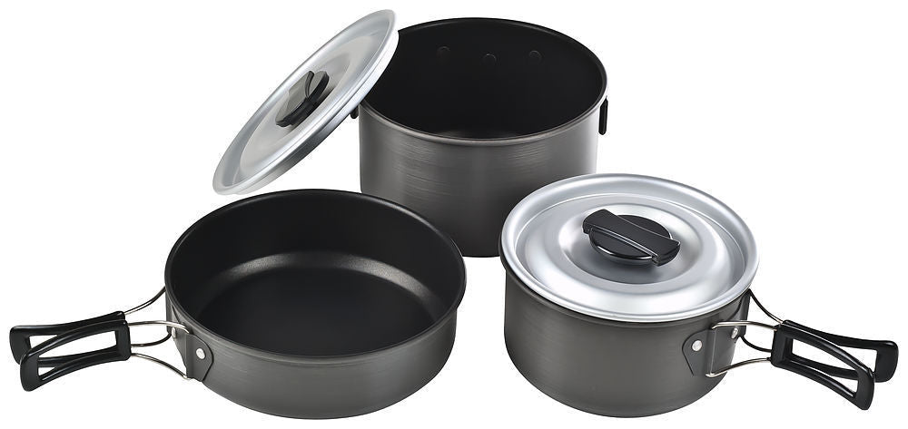 Batteries de cuisine anodisées dures antiadhésives Chinook Ridge Grande taille