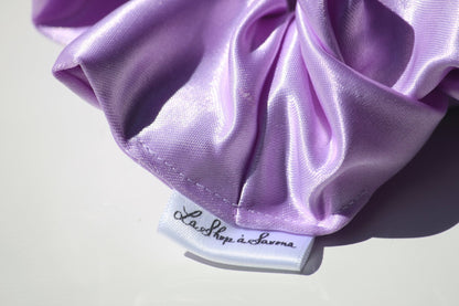 Chouchou XL en satin - Lavande