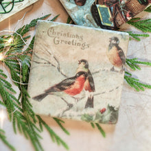 Marble Coasters - Christmas Greetings
