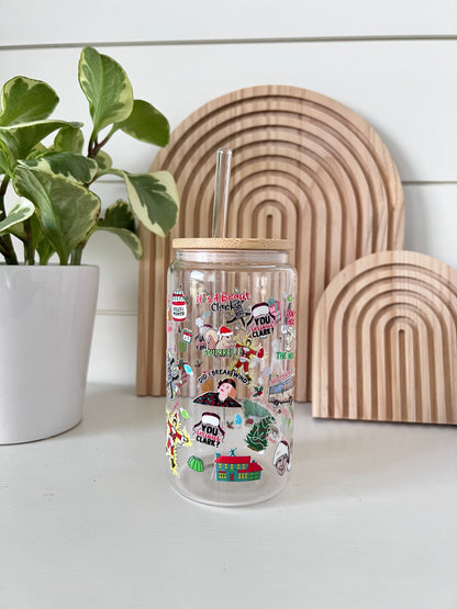 Tasse en verre "Vacances de Noël"