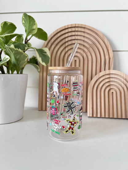 Tasse en verre "Vacances de Noël"