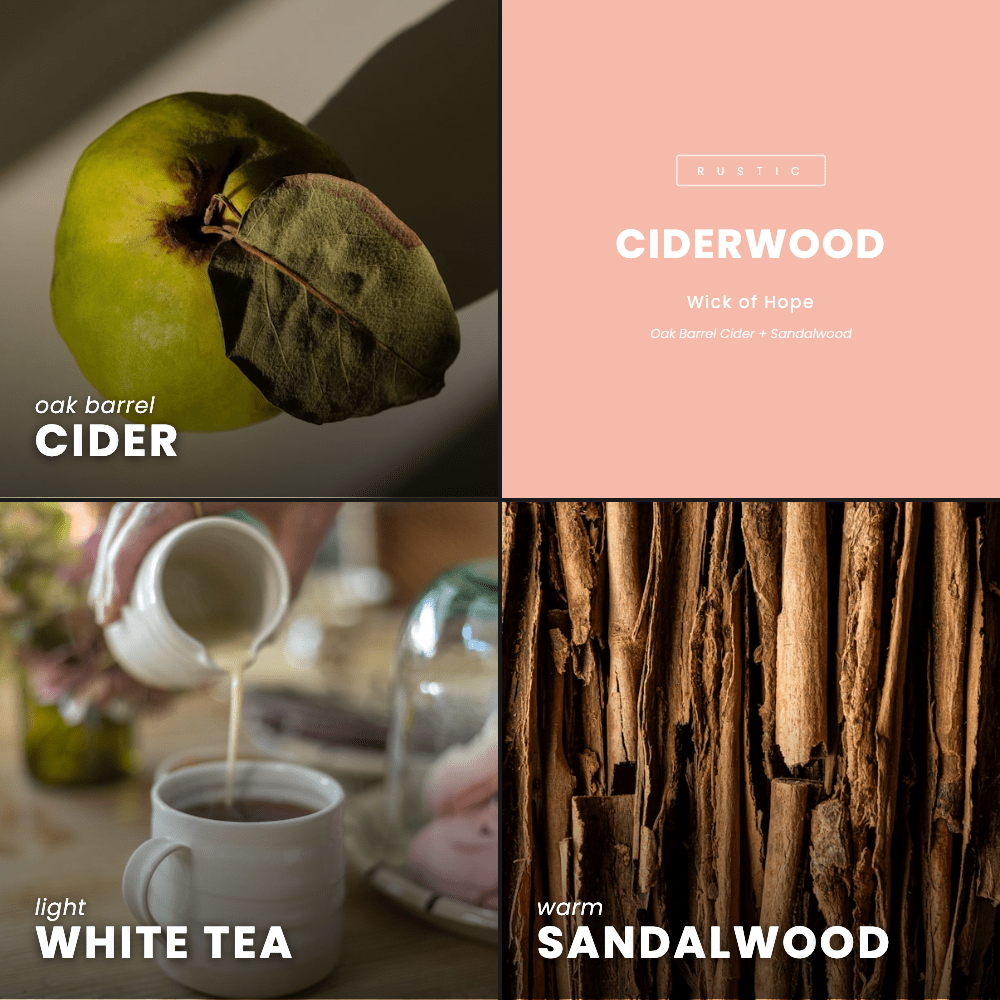 Ciderwood Candle | Oak Barrel Cider + Sandalwood