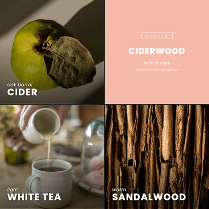 Ciderwood Candle | Oak Barrel Cider + Sandalwood