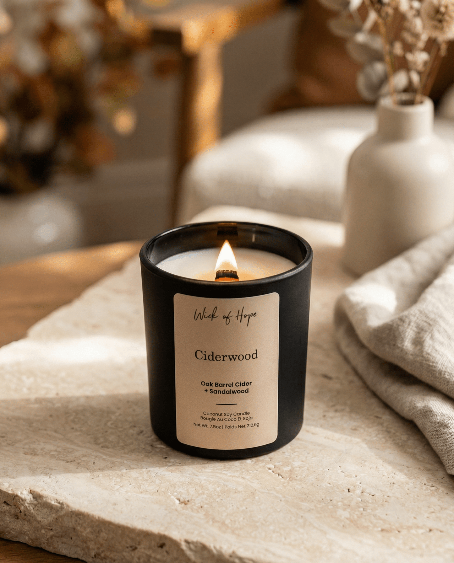 Ciderwood Candle | Oak Barrel Cider + Sandalwood