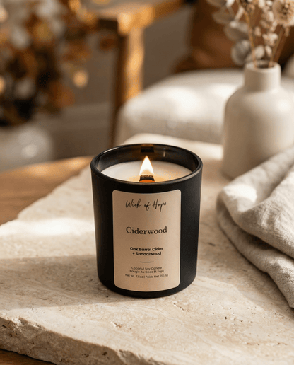 Ciderwood Candle | Oak Barrel Cider + Sandalwood