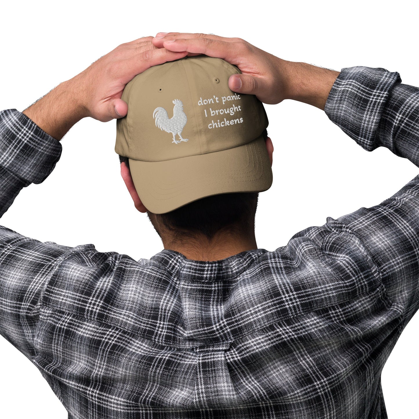 J'ai un chapeau de poulet.