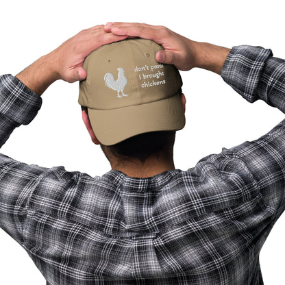 J'ai un chapeau de poulet.