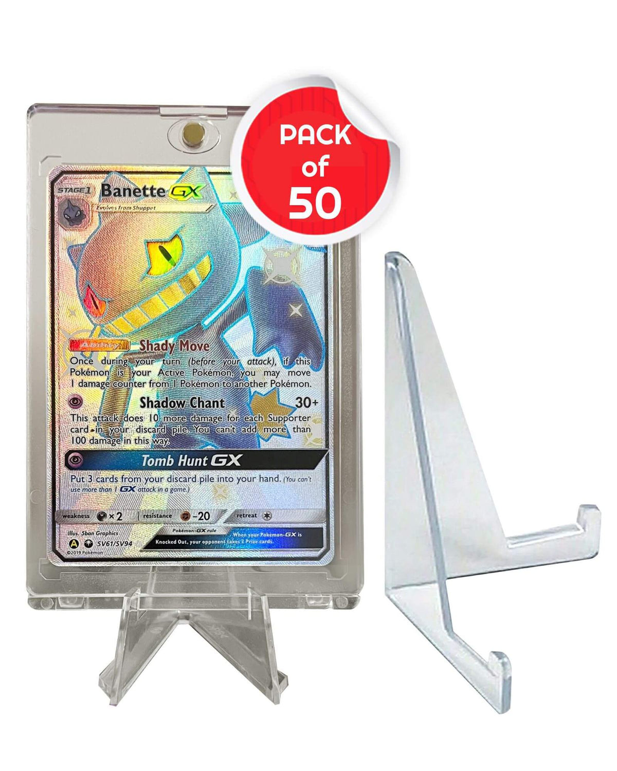 EVORETRO Card Display Stand - 35-260PT Clear Durable Game Card Stand