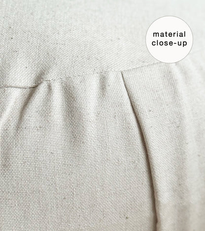 Crescent Natural Meditation Cushion | Ivory White