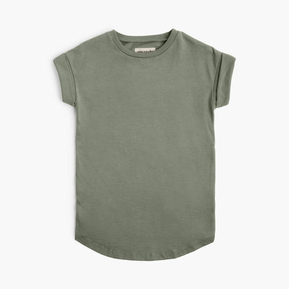 Robe nuage à manches retroussées