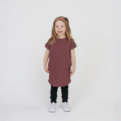 Robe nuage à manches retroussées