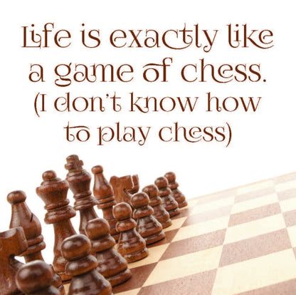 Coasters or Magnets - Life Is Exactly Like a Game of Chess