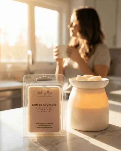Coffee Crumble Wax Melt | Fresh Coffee + Vanilla Butter
