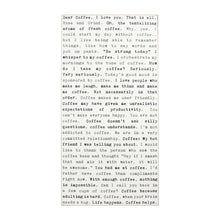 Typewriter Sign - Coffee