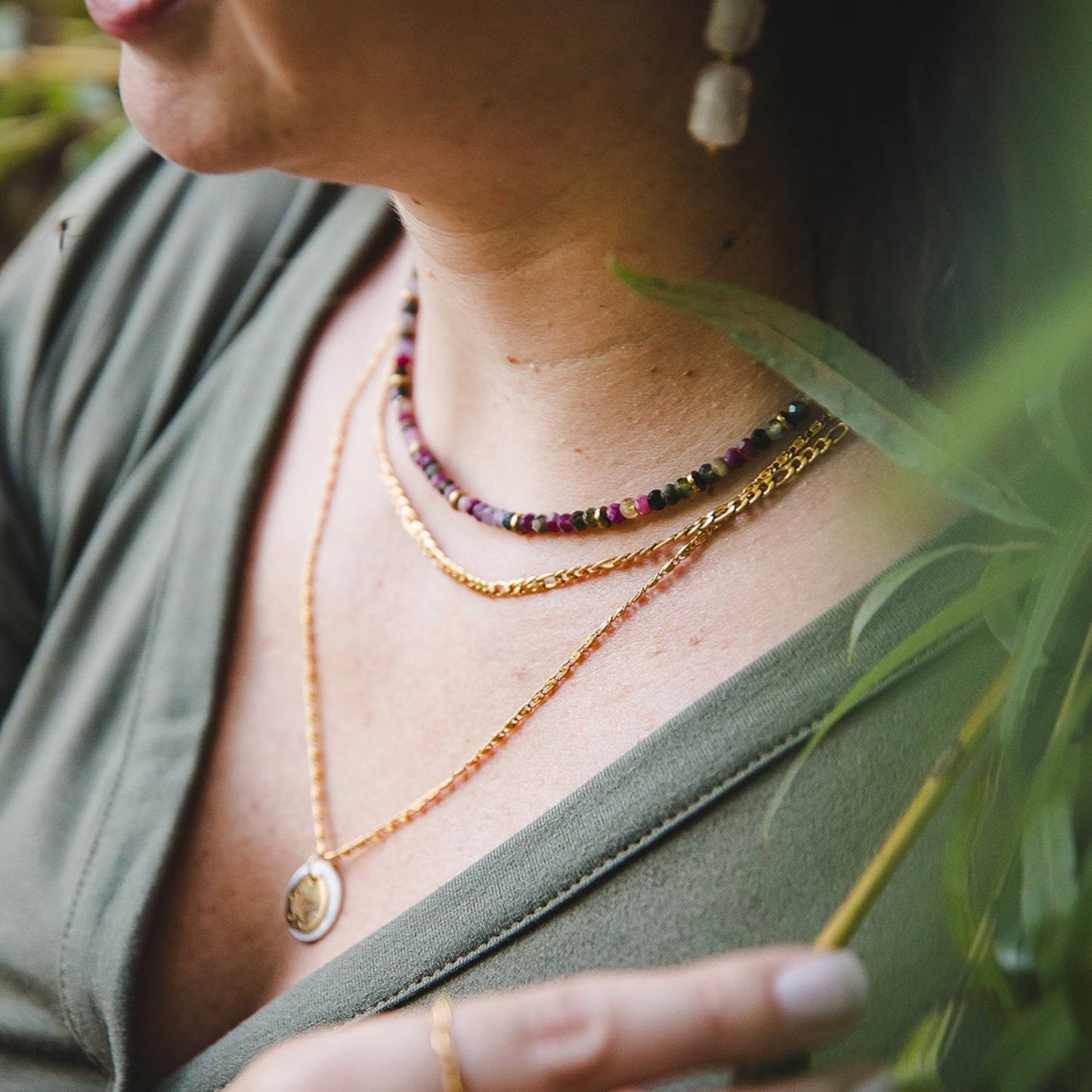 18K Gold Plated Stainless Steel Chain Necklace | AURORA