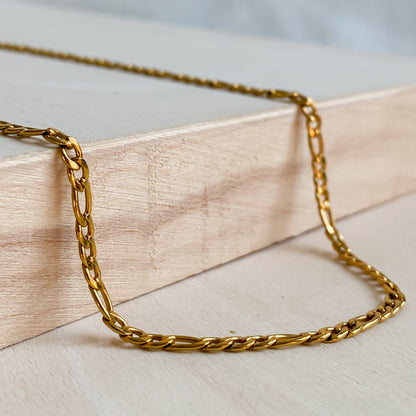 18K Gold Plated Stainless Steel Chain Necklace | AURORA