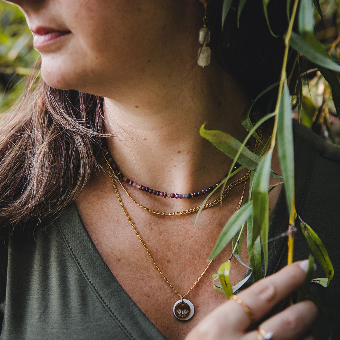 18K Gold Plated Stainless Steel Chain Necklace | AURORA