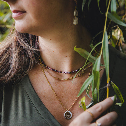 18K Gold Plated Stainless Steel Chain Necklace | AURORA