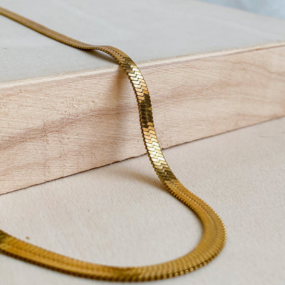 18K Gold Plated Stainless Steel Choker Necklace | CLEOPATRA