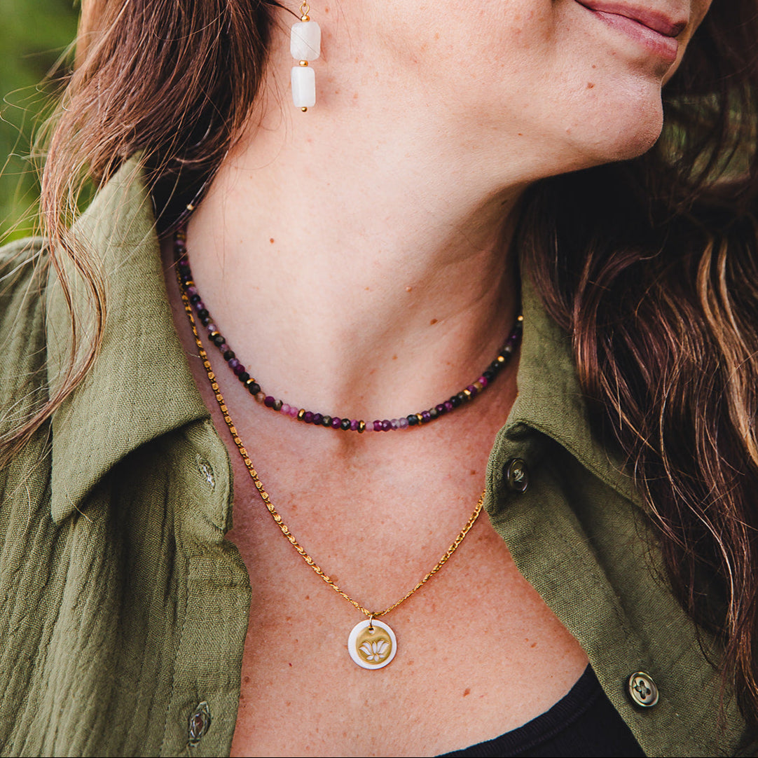 Tourmaline and Hematite Necklace | IRIS