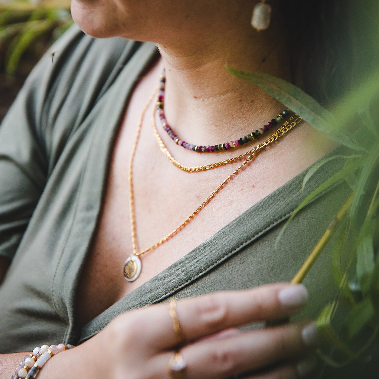 Tourmaline and Hematite Necklace | IRIS