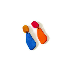 Colorful Mismatched Statement Earrings