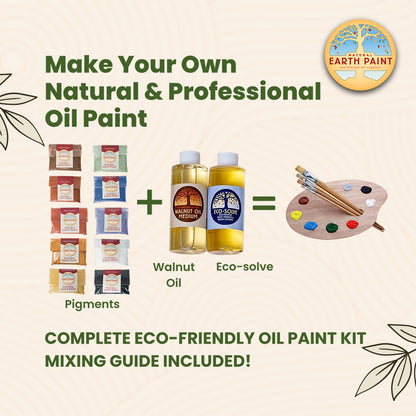 Le kit complet de peinture à l'huile écologique pour artistes